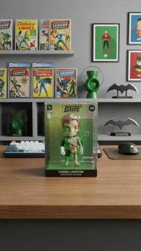 Figura Lanterna Verde Mighty Jaxx 10cm Dc Comics Xxray