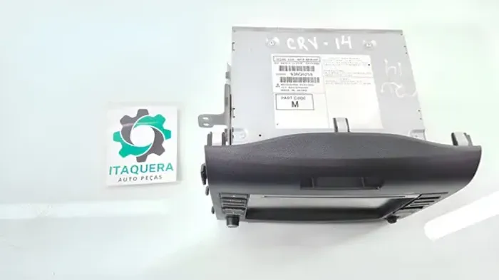 Multimidia Tela Central Cd Player Honda Crv Cr-v Ano 2014 Preto