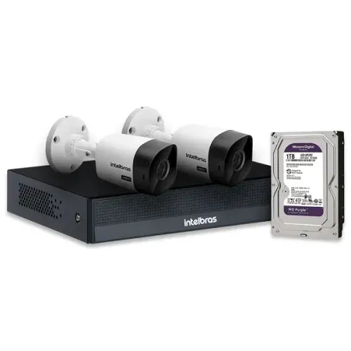 kit 04 camera intel bras ah 720p 500gb + acessorios e instalação.