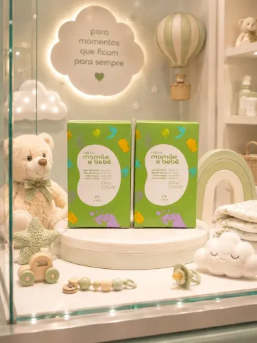 Água de Colônia Mamãe e Bebê 100 ml - Cheirinho suave e delicioso para o seu bebê! 