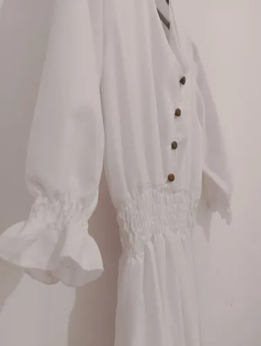 Vestido branco longo