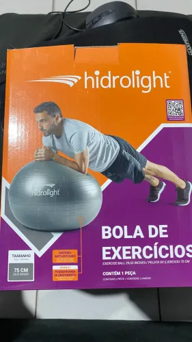 Bola de exercícios 75cm grande na caixa com bomba