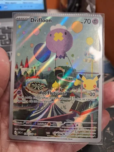 Card Pokémon Drifloon coleção 30 anos