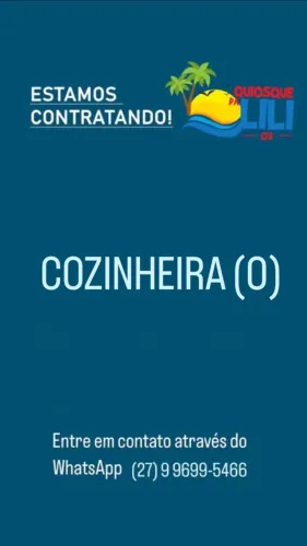 Vaga de Cozinheira (o) - Vila Velha