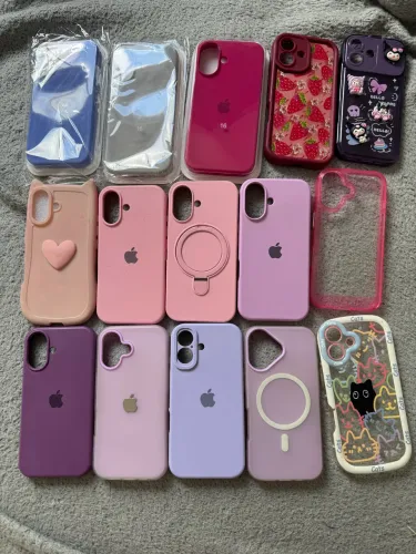 Kit 15 Capinhas para Iphone 16 + película com aplicador