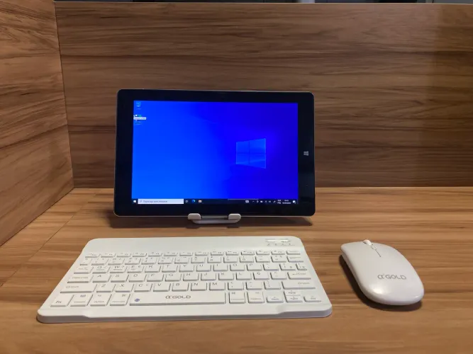 Tablet Windows 10 Pro 6GB RAM + Teclado e Mouse Bluetooth | Ideal para Estudos