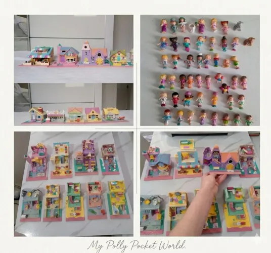 Brinquedos Miniatura antigo raro Polly Pocket playset vintage Inglaterra. Casas e bonecas 