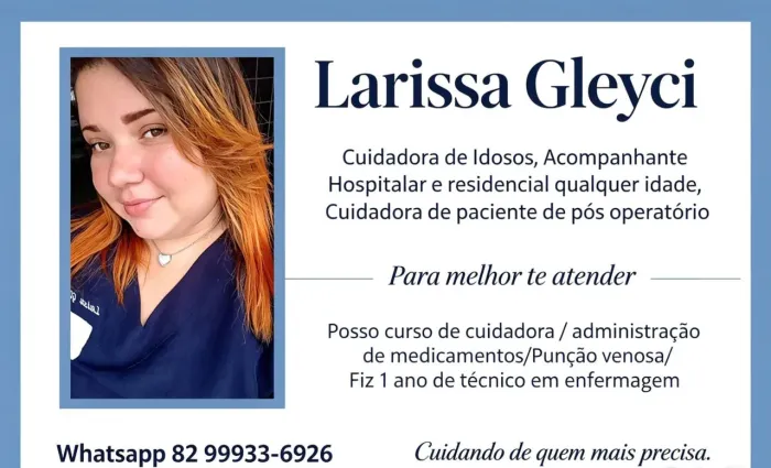 SERVIÇOS DE CUIDADORA E DOMÉSTICOS