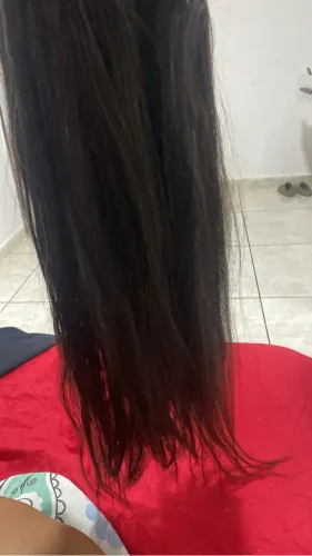 Cabelo humano 250 g na tela 