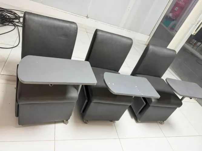 Kit 3 poltronas cadeiras manicure