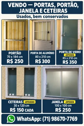 Porta janela portão ceteira