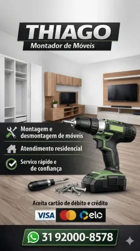 Montagem de móveis 31 9 2000 8578