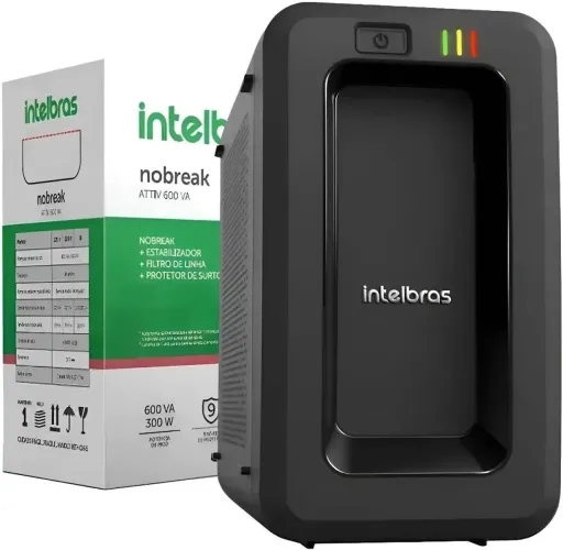 Nobreak Intelbras ATTIV 600VA 300W Novo com Garantia