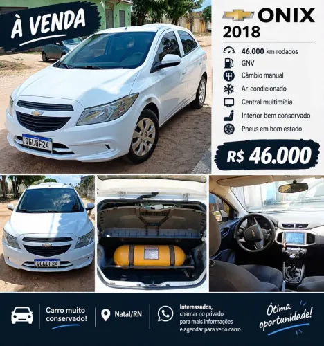 Chevrolet Onix JOY Hatch 1.0 8V Flex Mec. 4P 2018