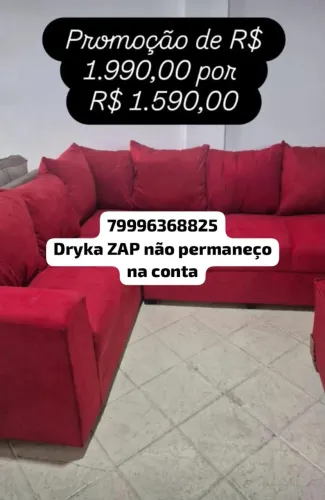 Sofá de canto na promoção