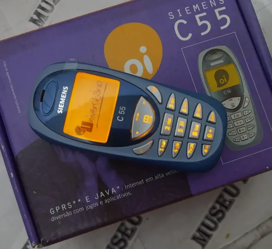 Siemens C55 UNIVERSITÁRIO celular antigo RELIQUIA NOVO SEM USO