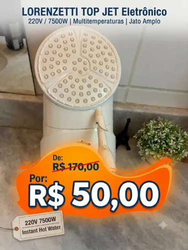 Chuveiro Lorenzetti Ducha Top Jet 7500w Branco 220v