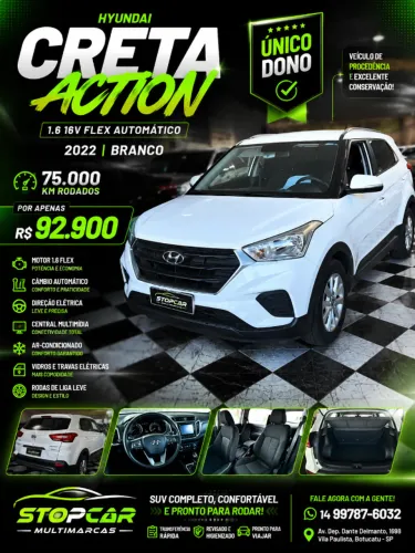 Hyundai Creta Action 1.6 16V Flex AUT 2022