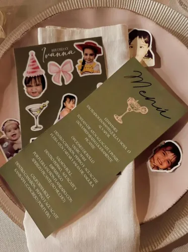menu personalizado - eventos