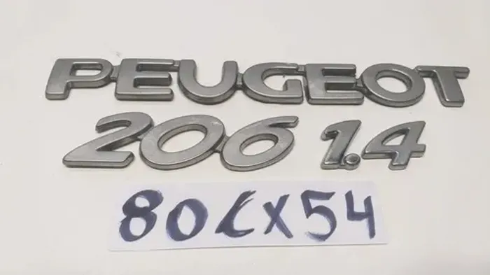 Emblema Letreiro Tampa Traseira Peugeot 206 1.4 2008