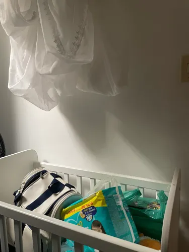 Mini berço com mosquiteiro de urso