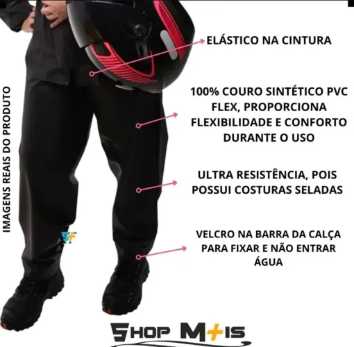 Capa de chuva M PVC 