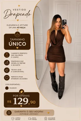 Vestido Drapeado