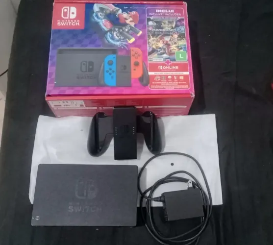 Nintendo Switch Carregador, Dock e Grip Original