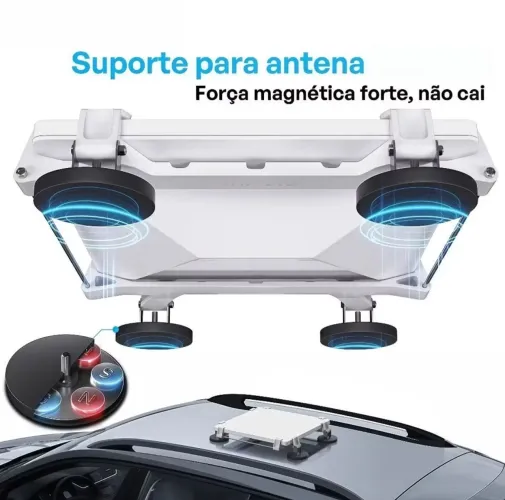 Suporte com ímãs para starlink mini