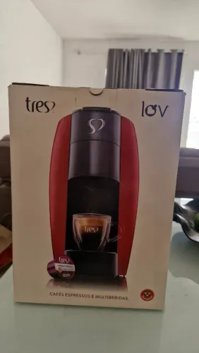 Cafeteira Espresso e Multibebida 3 Corações LOV Vermelha 220V - TRES