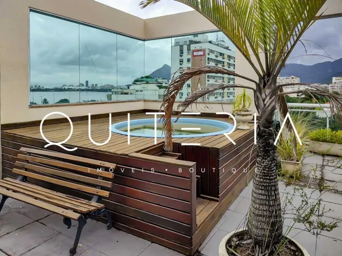 Cobertura Duplex para Locação no Humaitá, Rua Humaitá, com piscina 2 quartos e 1 vaga