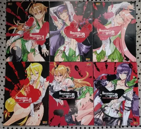 Highschool Of The Dead - Full Color Edition: Volumes 01 ao 06 - Panini (USADOS)
