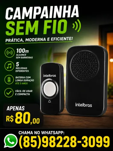 Campainha Sem Fio a bateria