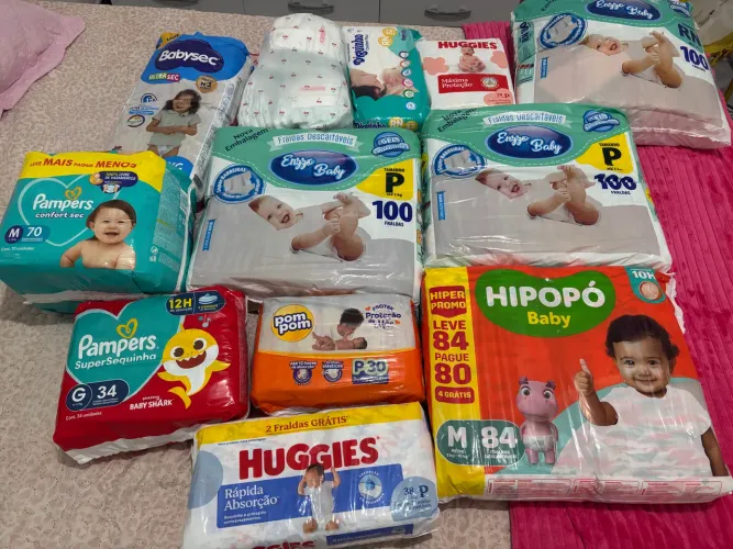 Kit Fraldas RN, P, M ,G e XG