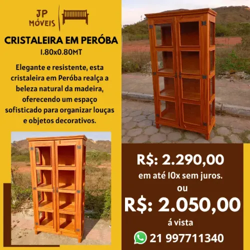 Cristaleira em Peróba Rosa.