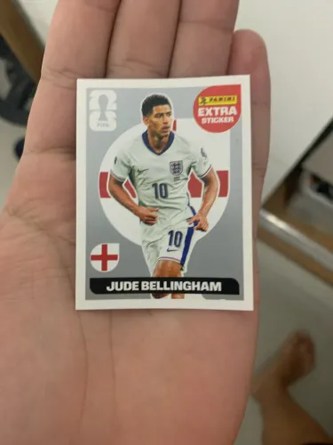 Figurinha Extra Sticker Jude Bellingham Prata 2026
