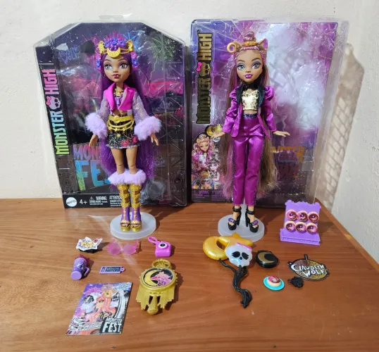 Lote Monster High Clawdeen Wolf G3, Monster Fest + Monster Ball