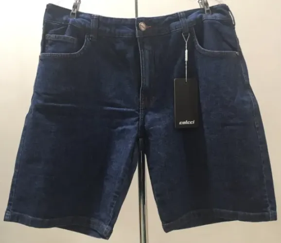 Bermuda Jeans Reta Davi Colcci Tamanho 46 - NOVA