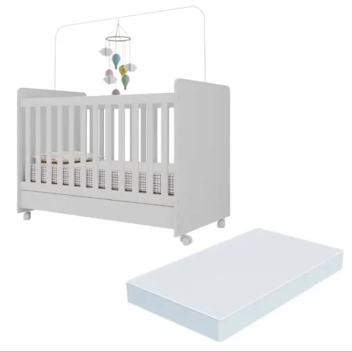 Berço americano 3 em 1 | berço, cama e sofá cama | Acompanha colchão 