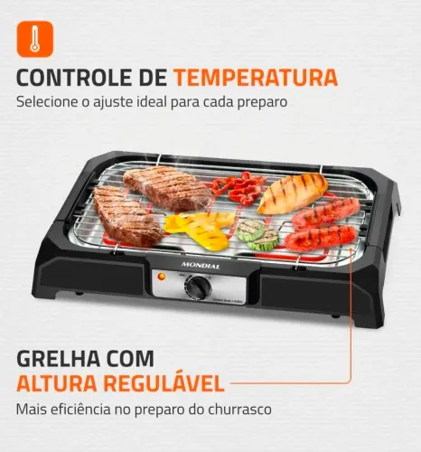 Churrasqueira Elétrica Mondial Grand Steak & Grill (modelo CH-05)