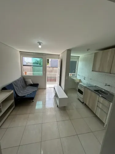 Apto c/ 1 quarto, semi mobiliado, próximo contorno sul e Raul Pompéia, vaga p/ moto, disp.