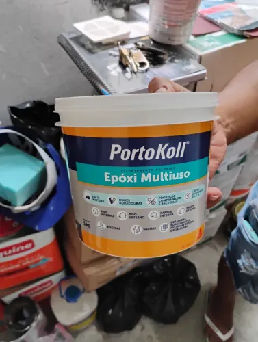 Rejunte epóxi portokool azul celeste