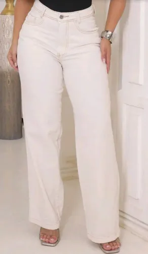 Calça Jeans Feminina Wide Leg