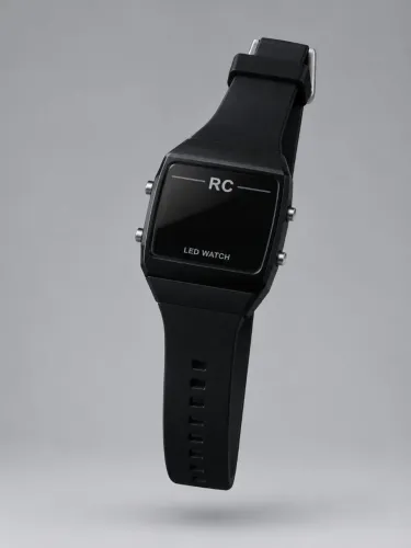 Relógio digital LED esportivo com pulseira de silicone
