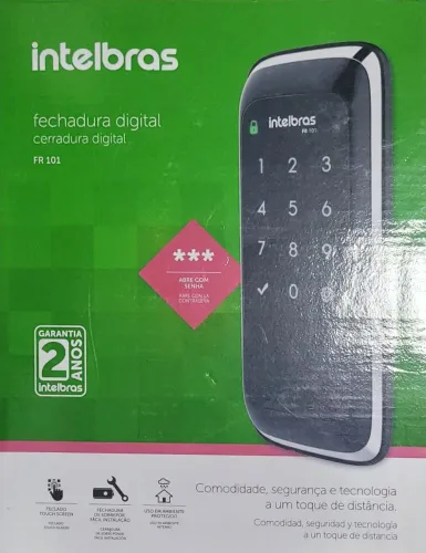 Fechadura digital intelbras 