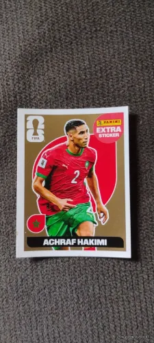 Figurinha da copa Hakimi dourada