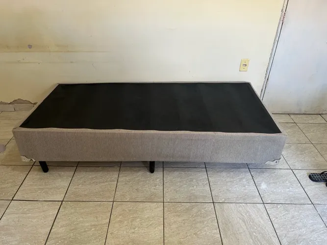 Cama Box Solteiro Plumatex (Colchão + Base)