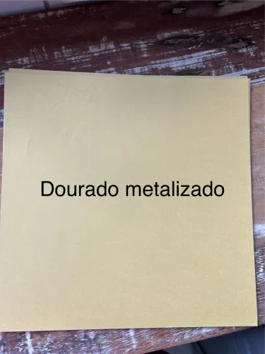 Papel Color Plus 30x30 - dourado metalizado