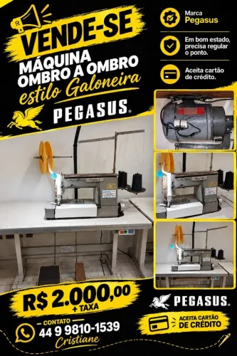 Máquina de costura Ombro-à-ombro