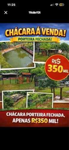 Chácara Porteira Fechada por R$ 350 Mil - Recanto Nuara (Rio Aquidauana)